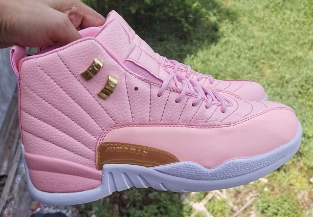 Women Jordan Shoes 12 Grade AAA Pink